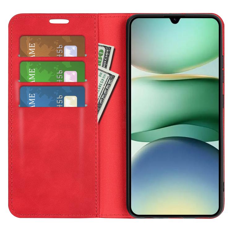 For Redmi A5 4G 173.3mm Retro-skin Magnetic Suction Leather Phone Case
