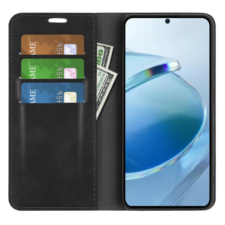 For Redmi 15C 5G / 4G EU 173mm Retro-skin Magnetic Suction Leather Phone Case