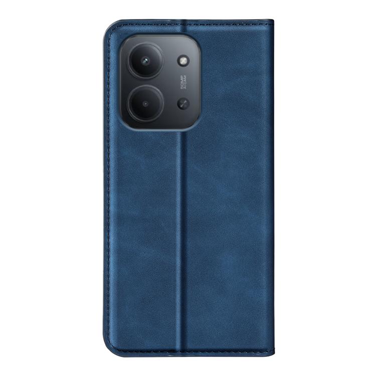 For Redmi 15C 5G / 4G EU 173mm Retro-skin Magnetic Suction Leather Phone Case