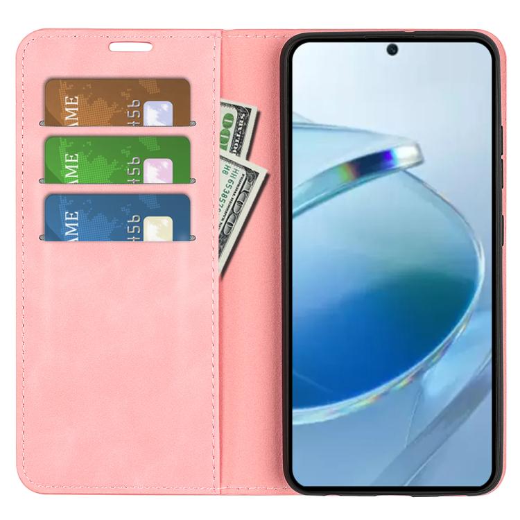 For Redmi 15C 5G / 4G EU 173mm Retro-skin Magnetic Suction Leather Phone Case