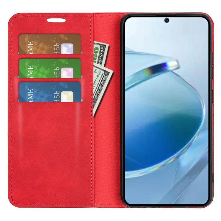 For Redmi 15C 5G / 4G EU 173mm Retro-skin Magnetic Suction Leather Phone Case