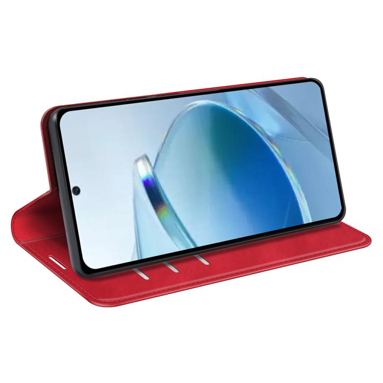 For Redmi 15C 5G / 4G EU 173mm Retro-skin Magnetic Suction Leather Phone Case
