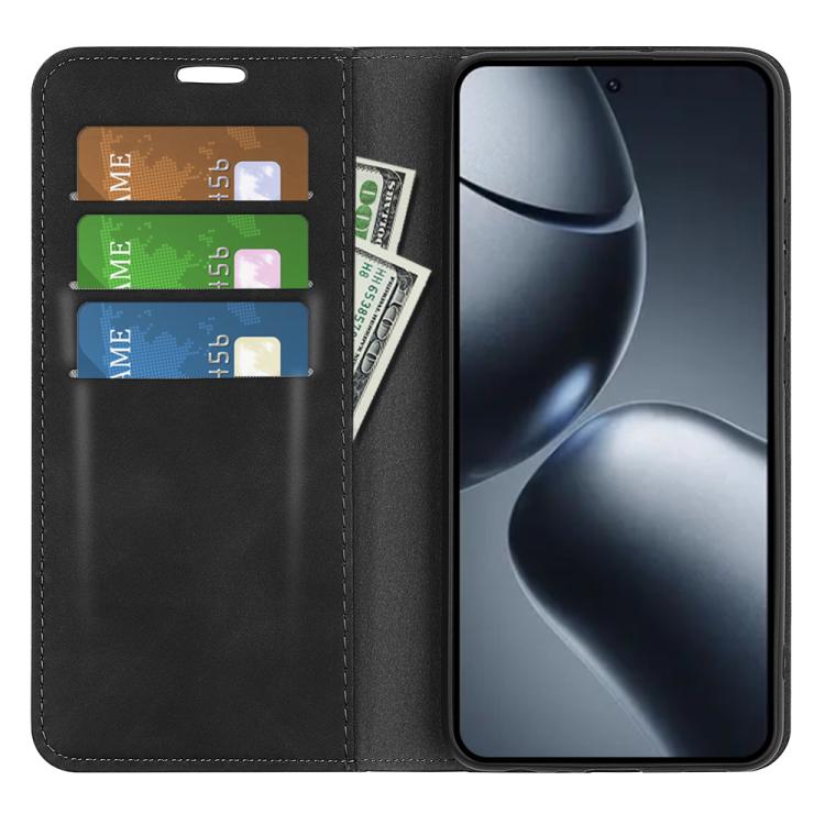 For Xiaomi 15T Pro Retro-skin Magnetic Suction Leather Phone Case