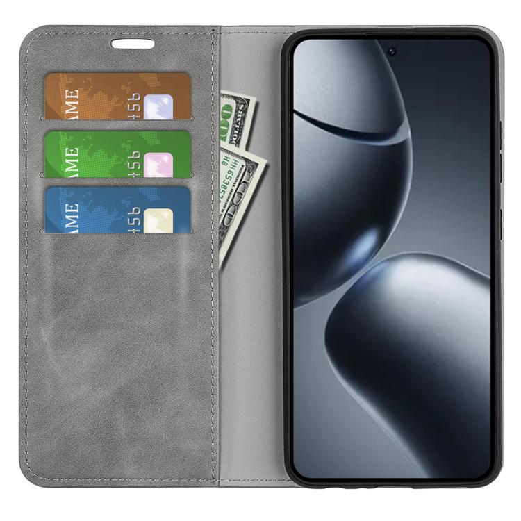 For Xiaomi 15T Pro Retro-skin Magnetic Suction Leather Phone Case