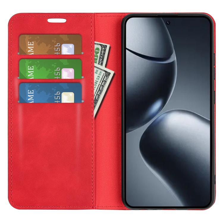 For Xiaomi 15T Pro Retro-skin Magnetic Suction Leather Phone Case