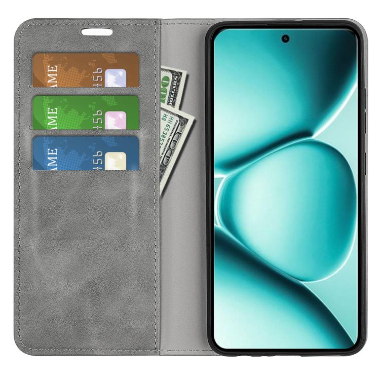 For Redmi Note 15 Pro Global 163.6mm Retro-skin Magnetic Suction Leather Phone Case