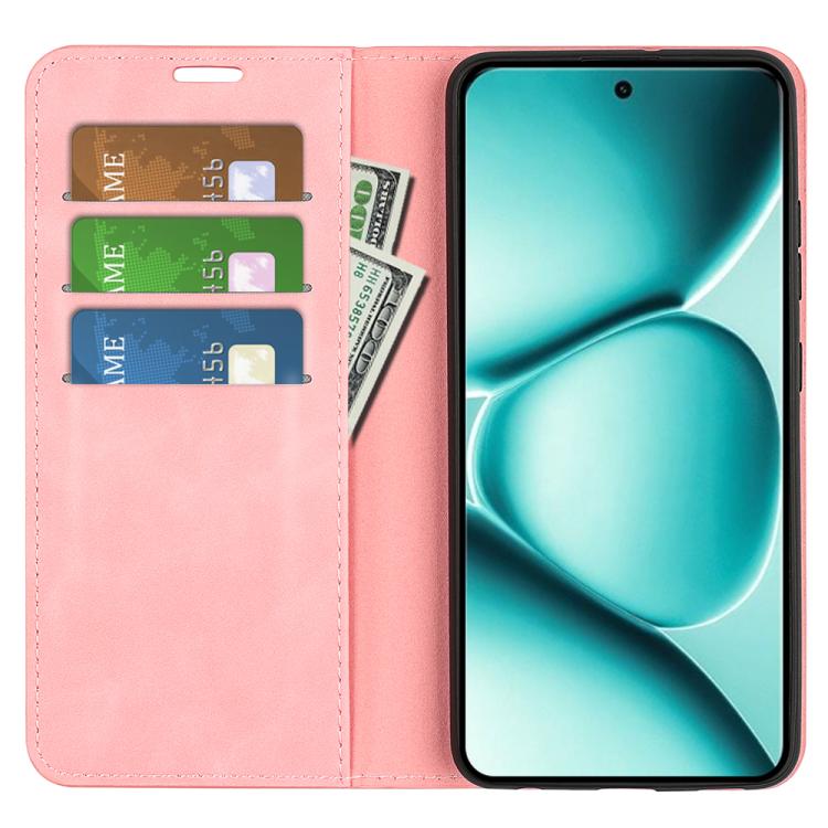 For Redmi Note 15 Pro Global 163.6mm Retro-skin Magnetic Suction Leather Phone Case