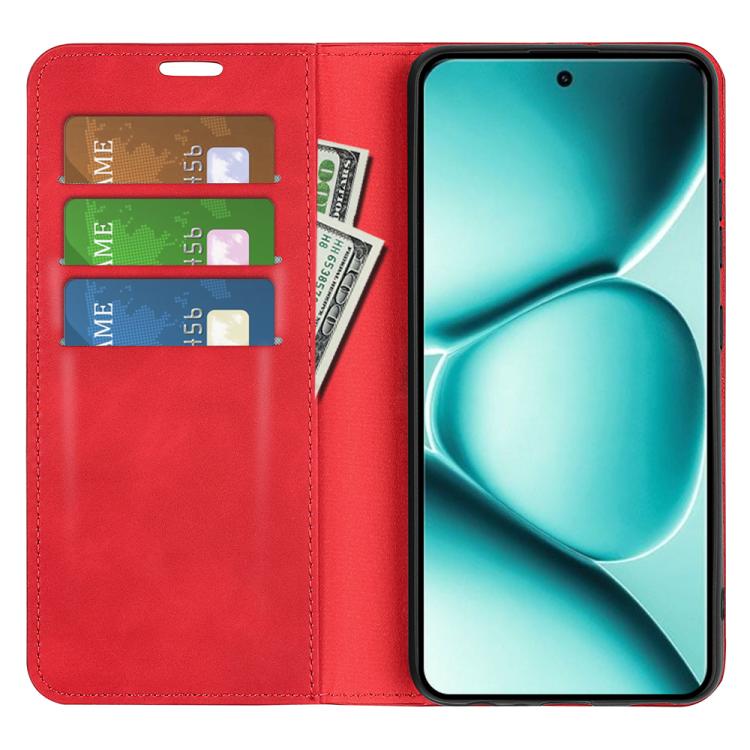 For Redmi Note 15 Pro Global 163.6mm Retro-skin Magnetic Suction Leather Phone Case