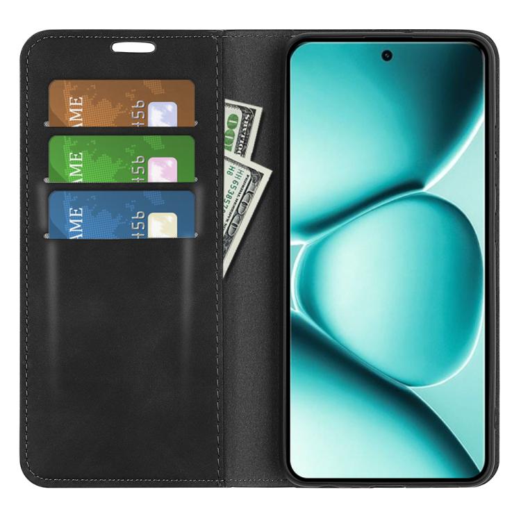 For Redmi Note 15 Pro+ Global 163.3mm Retro-skin Magnetic Suction Leather Phone Case