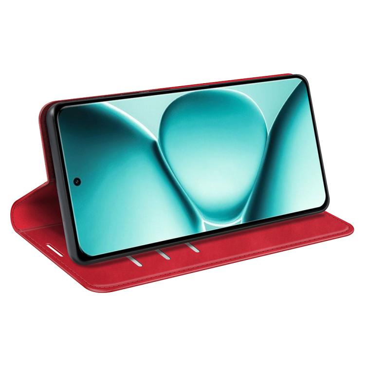 For Redmi Note 15 Pro+ Global 163.3mm Retro-skin Magnetic Suction Leather Phone Case