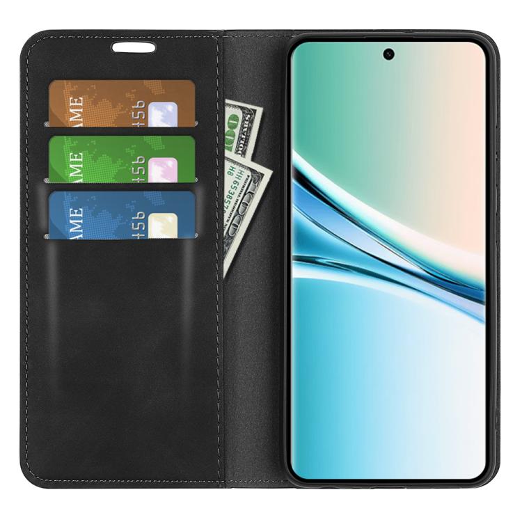 For Redmi Note 15 4G / 5G Global 164mm Retro-skin Magnetic Suction Leather Phone Case