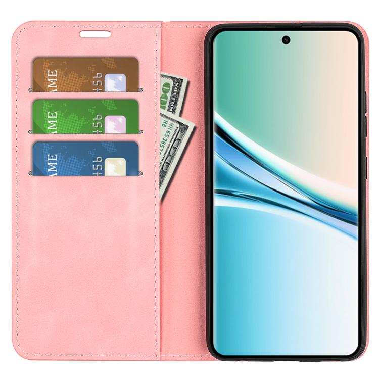 For Redmi Note 15 4G / 5G Global 164mm Retro-skin Magnetic Suction Leather Phone Case