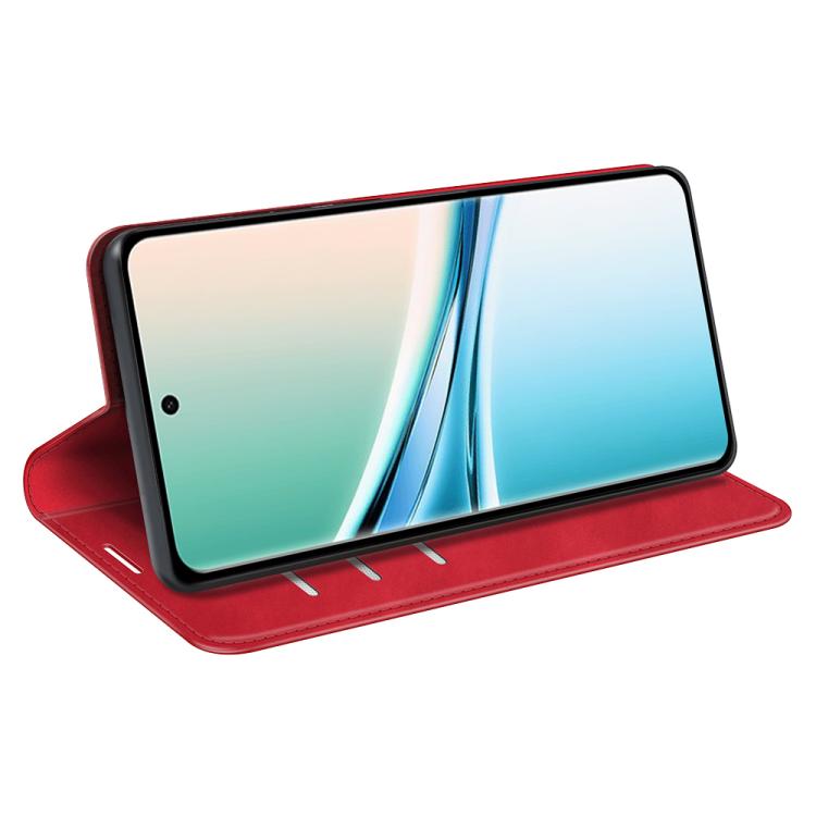 For Redmi Note 15 4G / 5G Global 164mm Retro-skin Magnetic Suction Leather Phone Case