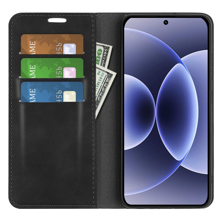For Xiaomi 17 Retro-skin Magnetic Suction Leather Phone Case