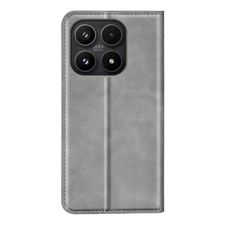 For Xiaomi 17 Retro-skin Magnetic Suction Leather Phone Case