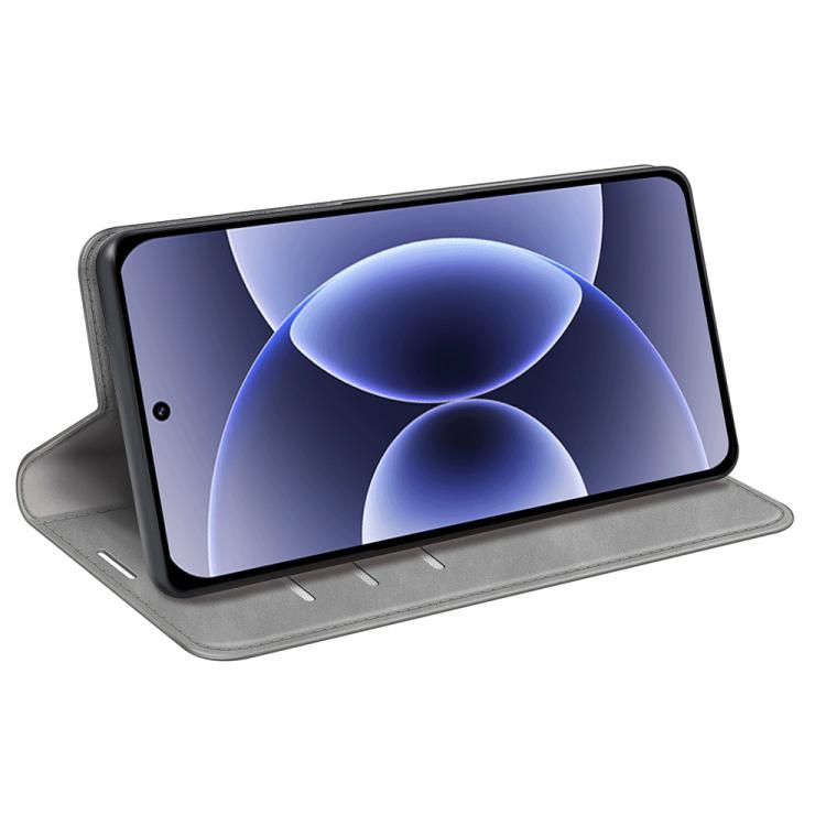 For Xiaomi 17 Retro-skin Magnetic Suction Leather Phone Case