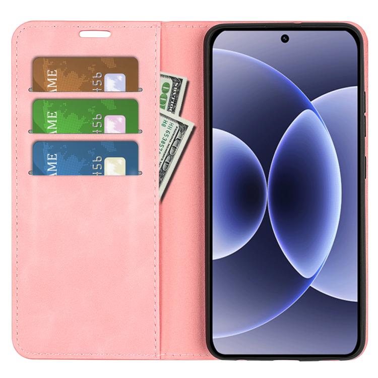 For Xiaomi 17 Retro-skin Magnetic Suction Leather Phone Case