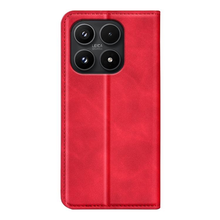 For Xiaomi 17 Retro-skin Magnetic Suction Leather Phone Case