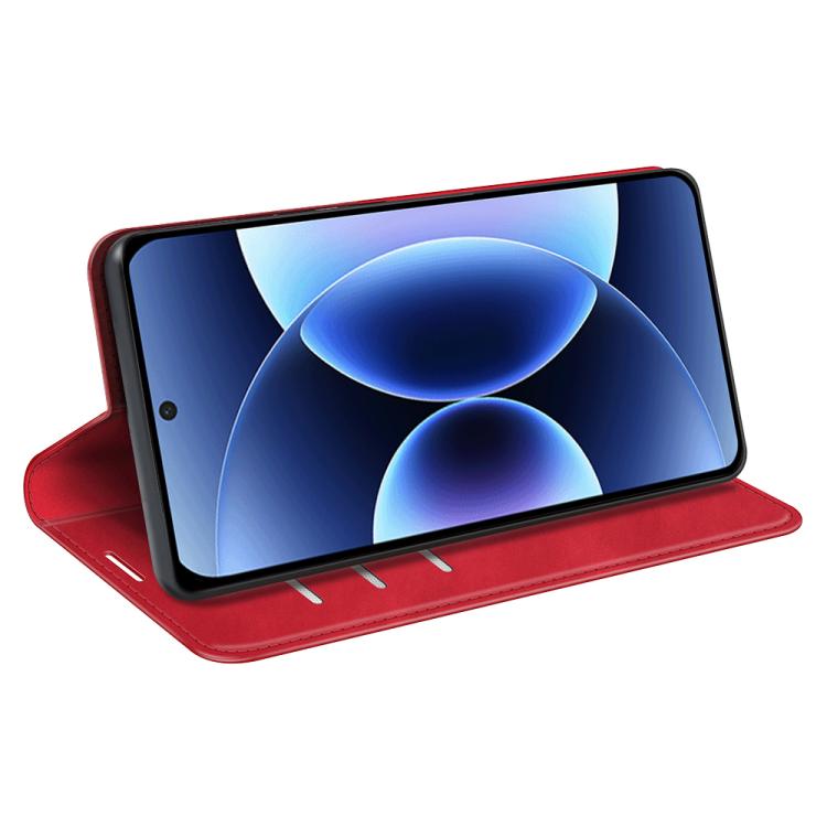 For Xiaomi 17 Retro-skin Magnetic Suction Leather Phone Case