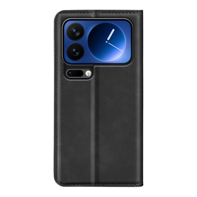 For Xiaomi 17 Pro Retro-skin Magnetic Suction Leather Phone Case