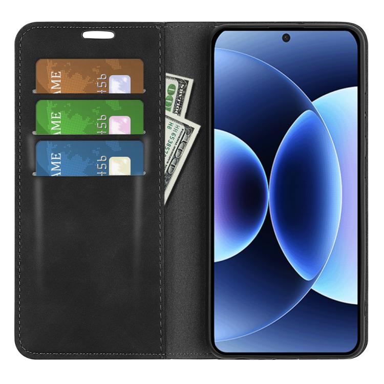 For Xiaomi 17 Pro Retro-skin Magnetic Suction Leather Phone Case