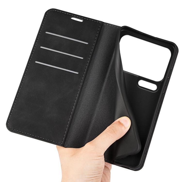 For Xiaomi 17 Pro Retro-skin Magnetic Suction Leather Phone Case
