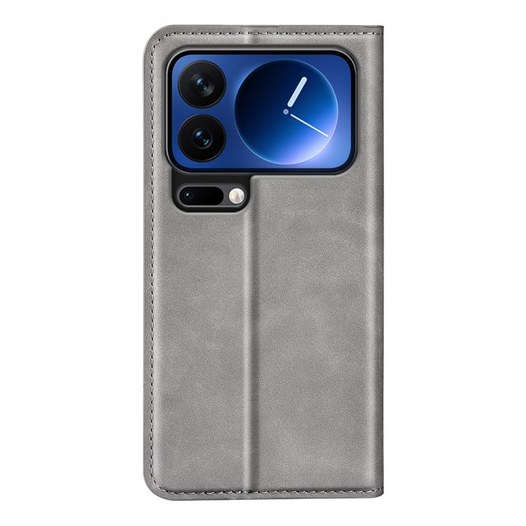 For Xiaomi 17 Pro Retro-skin Magnetic Suction Leather Phone Case