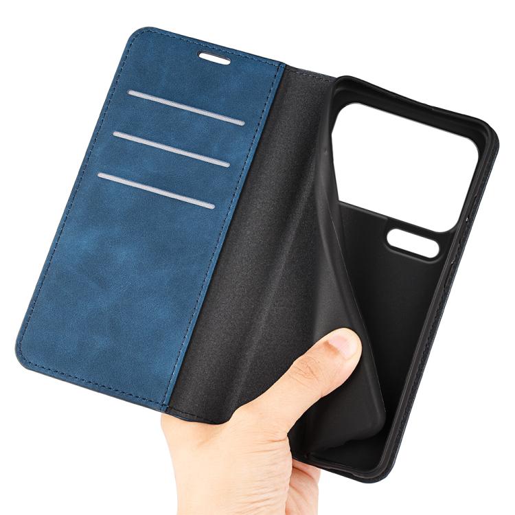 For Xiaomi 17 Pro Retro-skin Magnetic Suction Leather Phone Case