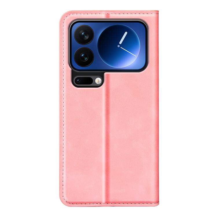 For Xiaomi 17 Pro Retro-skin Magnetic Suction Leather Phone Case