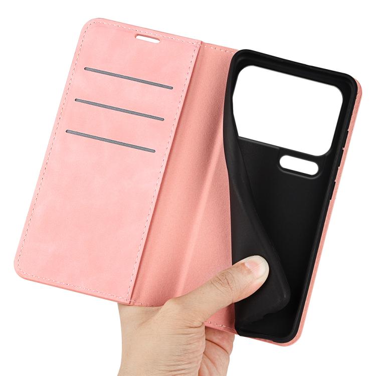 For Xiaomi 17 Pro Retro-skin Magnetic Suction Leather Phone Case