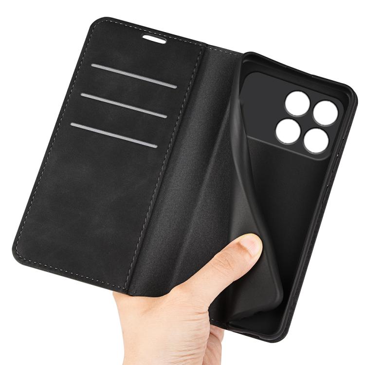 For Xiaomi Poco F8 Pro 5G Retro-skin Magnetic Suction Leather Phone Case