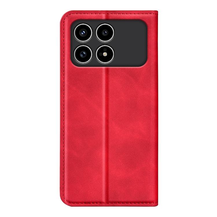 For Xiaomi Poco F8 Pro 5G Retro-skin Magnetic Suction Leather Phone Case