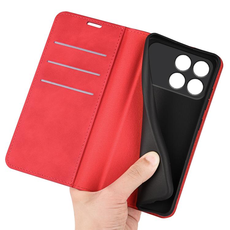 For Xiaomi Poco F8 Pro 5G Retro-skin Magnetic Suction Leather Phone Case