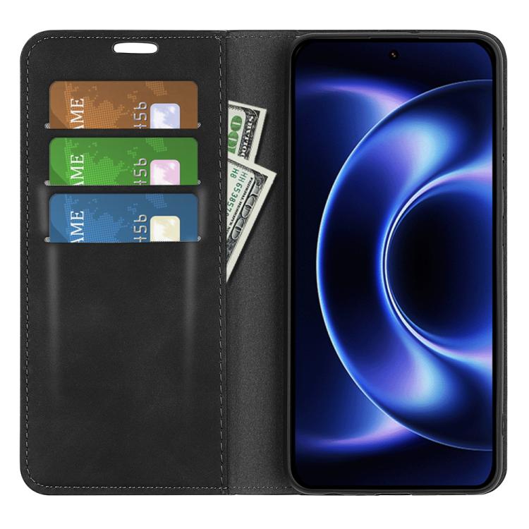 For Xiaomi 17 Ultra Retro-skin Magnetic Suction Leather Phone Case