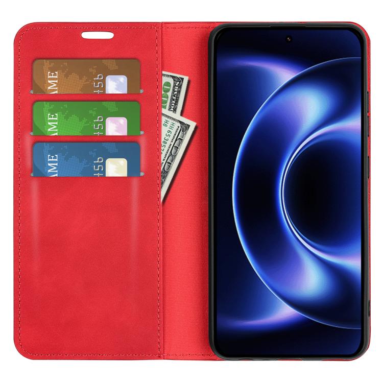 For Xiaomi 17 Ultra Retro-skin Magnetic Suction Leather Phone Case