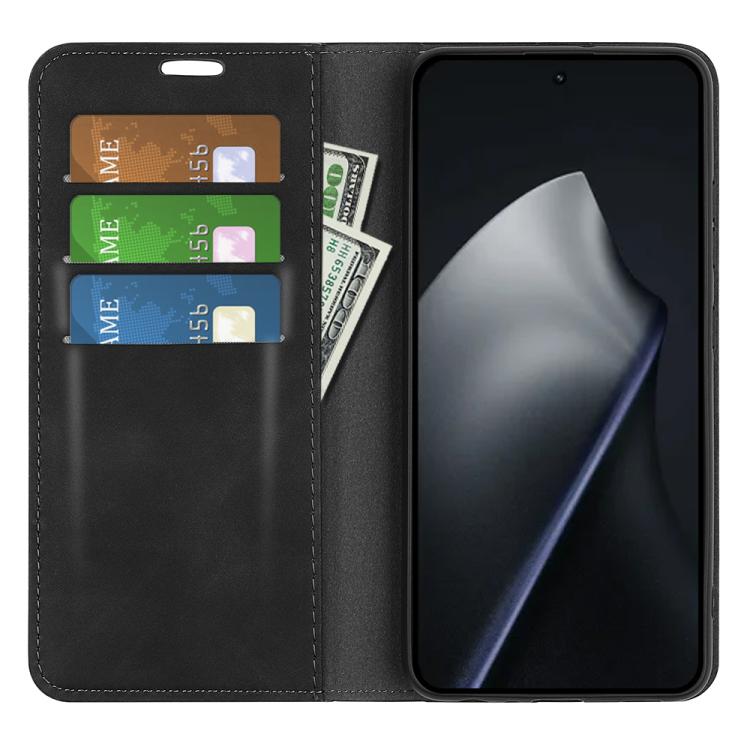 For Xiaomi 17T Retro-skin Magnetic Suction Leather Phone Case