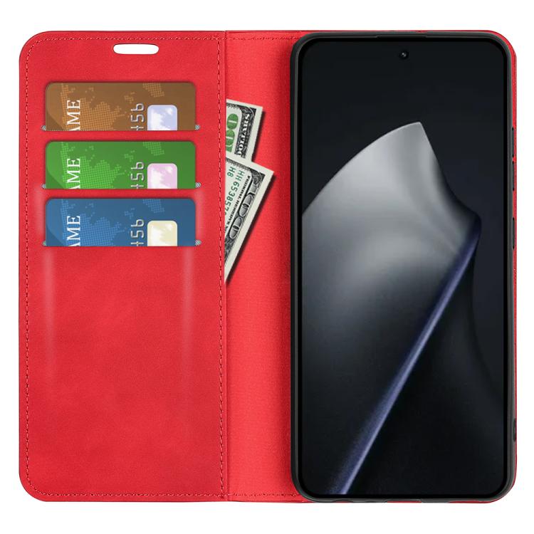 For Xiaomi 17T Retro-skin Magnetic Suction Leather Phone Case
