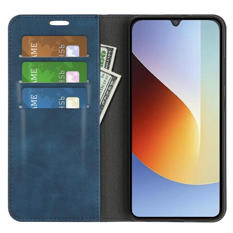 For Redmi A7 Pro 171mm / Poco C85x 5G Retro-skin Magnetic Suction Leather Phone Case