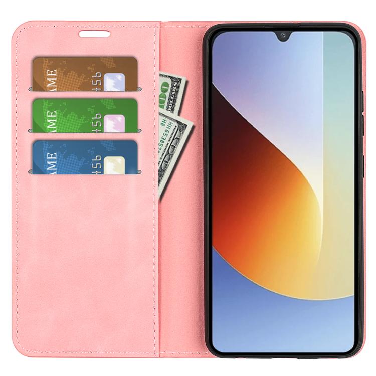 For Redmi A7 Pro 171mm / Poco C85x 5G Retro-skin Magnetic Suction Leather Phone Case