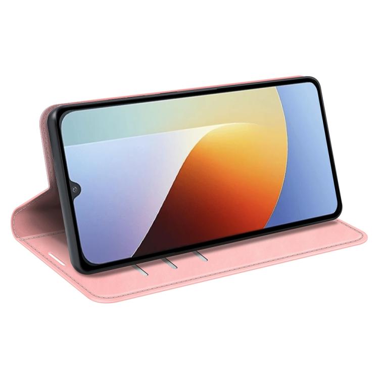 For Redmi A7 Pro 171mm / Poco C85x 5G Retro-skin Magnetic Suction Leather Phone Case