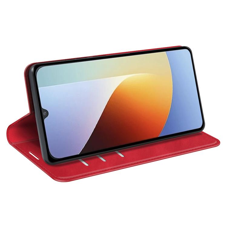 For Redmi A7 Pro 171mm / Poco C85x 5G Retro-skin Magnetic Suction Leather Phone Case