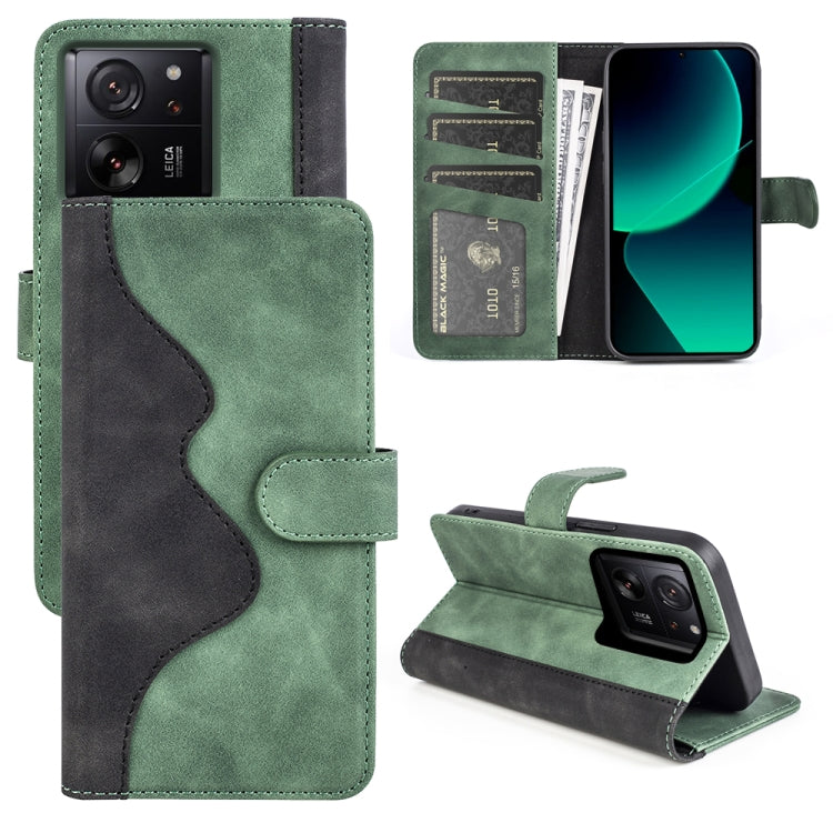 For Xiaomi 13T Stitching Horizontal Flip Leather Phone Case