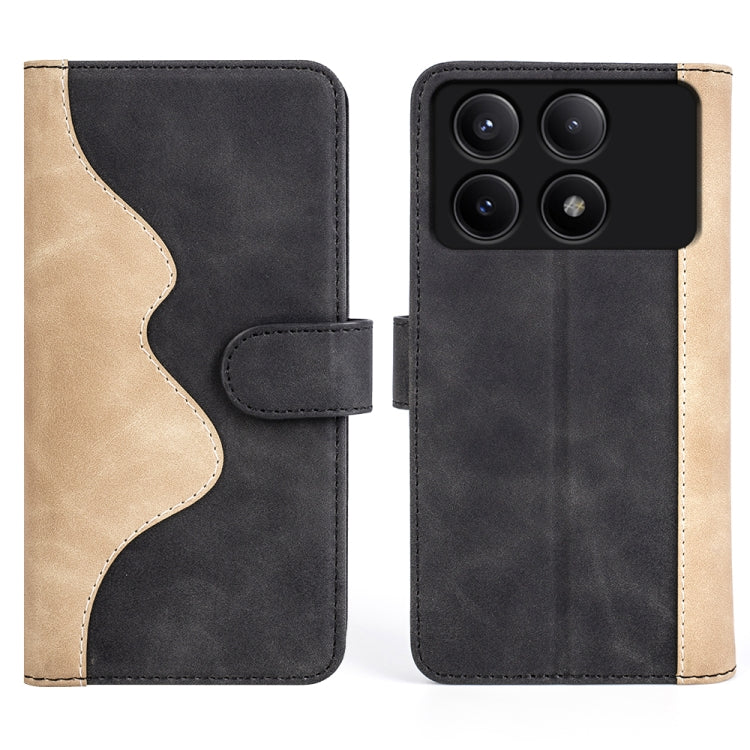 For Xiaomi Redmi K70E Stitching Horizontal Flip Leather Phone Case