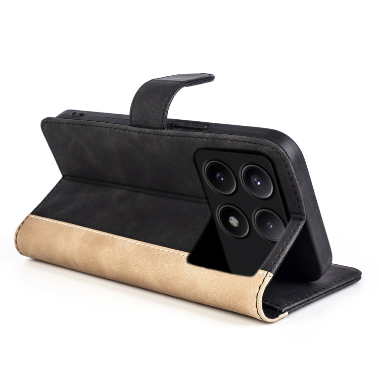 For Xiaomi Redmi K70E Stitching Horizontal Flip Leather Phone Case