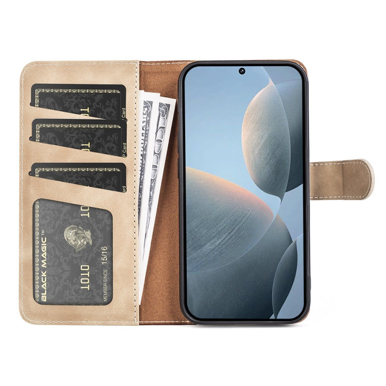 For Xiaomi Redmi K70E Stitching Horizontal Flip Leather Phone Case