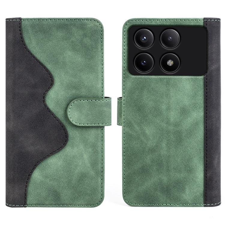 For Xiaomi Redmi K70E Stitching Horizontal Flip Leather Phone Case