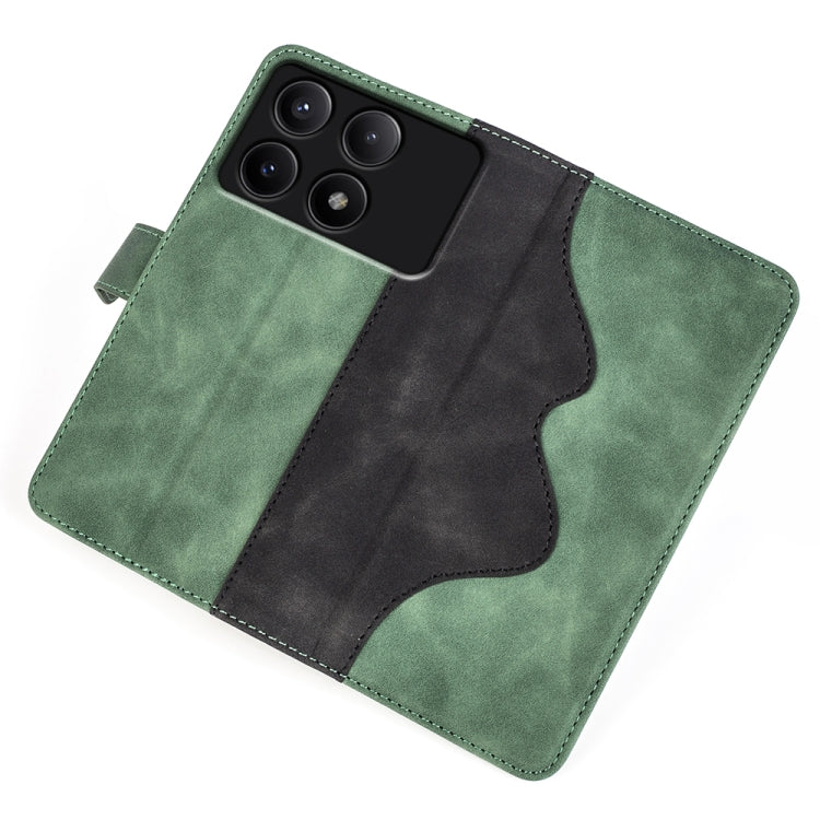 For Xiaomi Redmi K70E Stitching Horizontal Flip Leather Phone Case