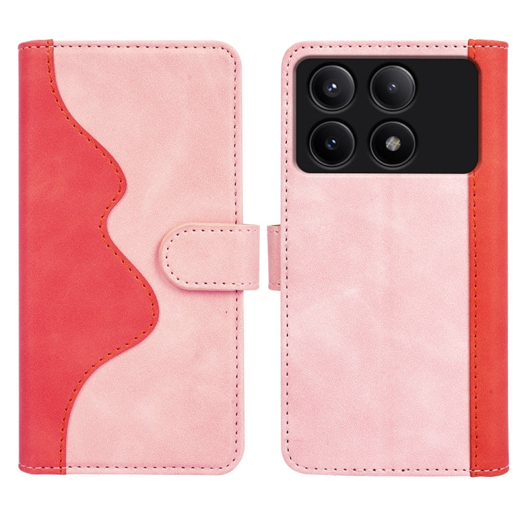 For Xiaomi Redmi K70E Stitching Horizontal Flip Leather Phone Case