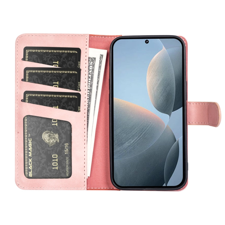 For Xiaomi Redmi K70E Stitching Horizontal Flip Leather Phone Case