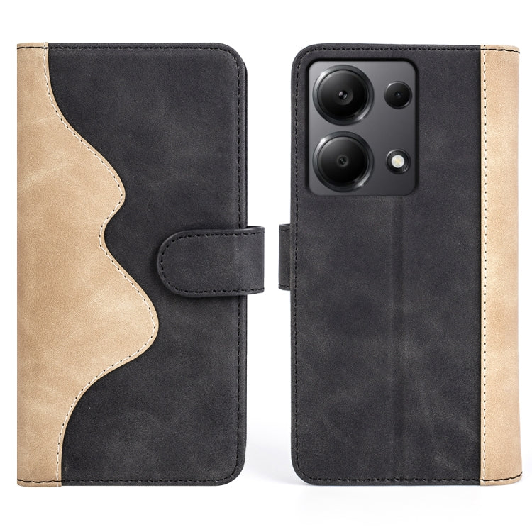 For Xiaomi Redmi Note 13 4G Stitching Horizontal Flip Leather Phone Case